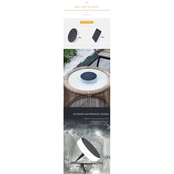 RoHS аттестовало тропу СИД RGB на открытом воздухе солнечную освещает управление переключателя 1.5W 80LM магнитное