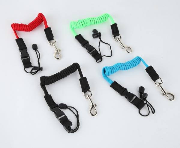 1.5m Kayak Parts Accessories Paddle Leash Tpu Fabric Material Solid Alloy Hooks