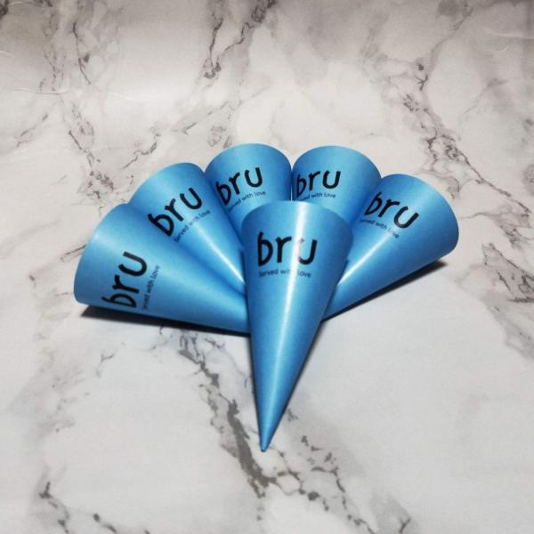 Customized Single Wall Ice Cream Cone Paper Wrapping Paper for Eco-Friendly Packaging