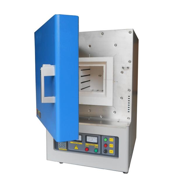 No Pollution 1200C Small Muffle Furnace , Silver / Copper / Gold Smelt Oven Ceramic Crucible