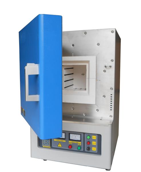 No Pollution 1200C Small Muffle Furnace , Silver / Copper / Gold Smelt Oven Ceramic Crucible