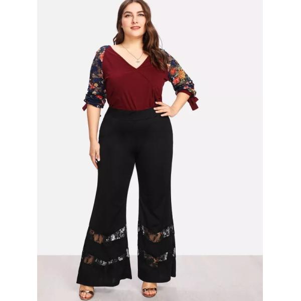 new design women's plaid pants,wholesale price black trousers pants