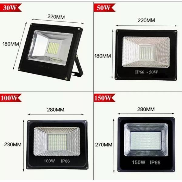 150w IP66 привело фары открытого сада заливки формы светов потока алюминиевые