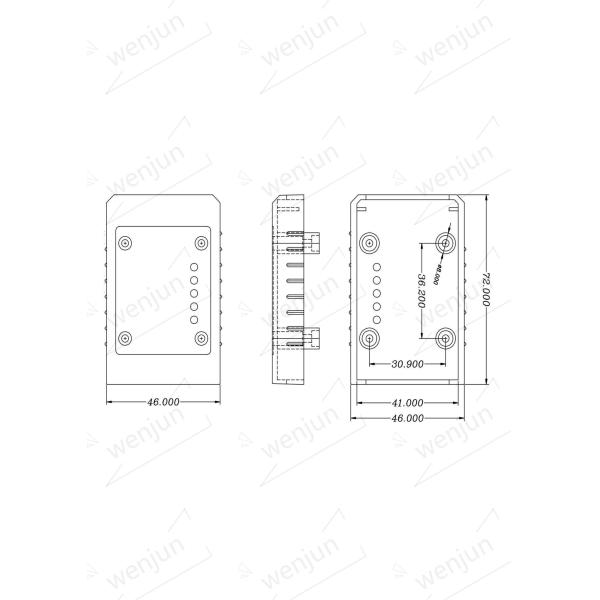 L'OEM a assemblé OBDII 16 PIN Housing Gold Plated Bent Pin Male With qu'OBD2 a assemblé le connecteur femelle