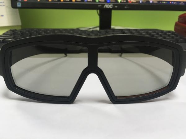 Cinema Used Black Linear Polarized 3d Glasses Imax Eeywear With Big Frame