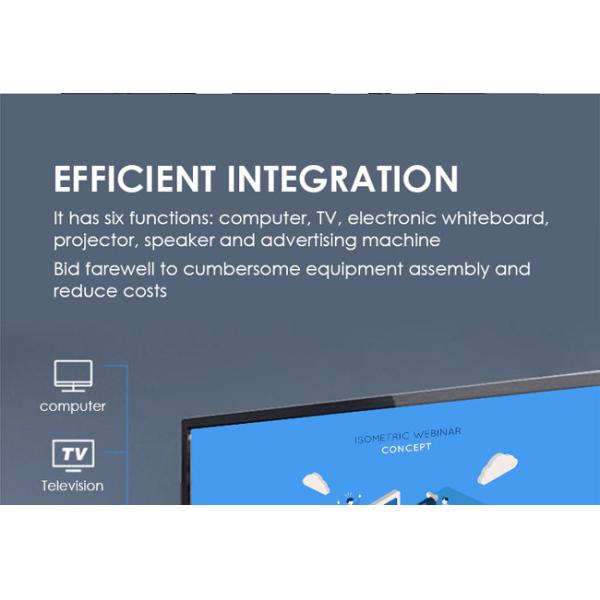 TFT 75 Inch Meeting Room Interactive Display 8ms Response Time
