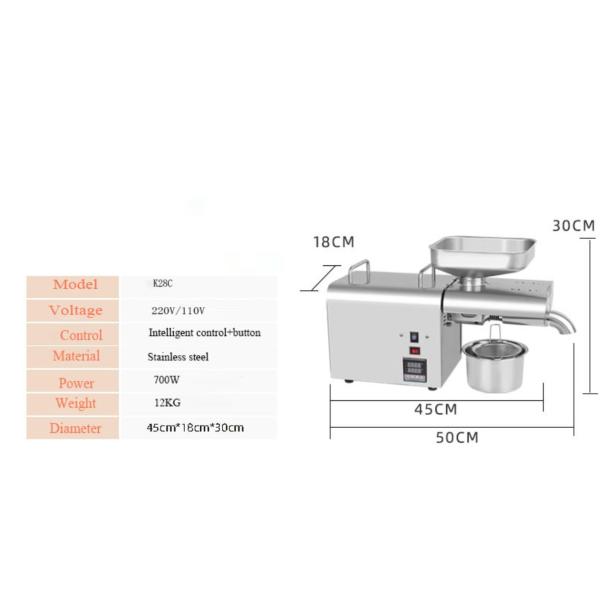 Машина извлечения масла высокого тарифа масла небольшая/домашняя холодная машина масла прессы