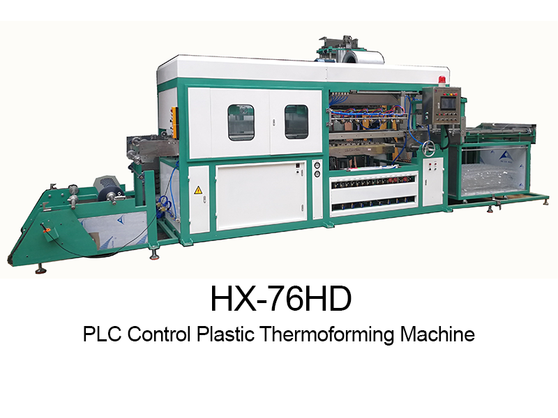 High-speed HX-76HD Thermoforming Machine For PVC, PP, PET Covers. Energy-efficient, Touchscreen Control Ideal For Packaging Industries