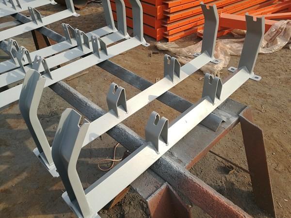 Carrying Roller Idler Frame Rubber Impacting Rollers Conveyor Spare Parts