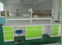 Meubles en acier de laboratoire de biologie d'école, assistance sociale verte de laboratoire en métal de porte de Cabinet