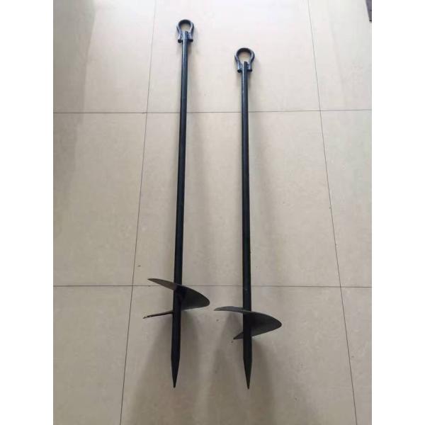 Black Earth Drilling Machine For Temporary Anchorage In Line Construction