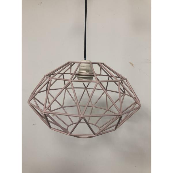 Black PVC Metal Cage Light Shade 300*200MM E14 E27 Easy Fit Pendant