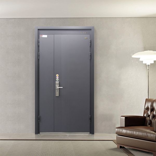Modern Custom Steel Security Door with Custom Pattern Manual Open for Homes