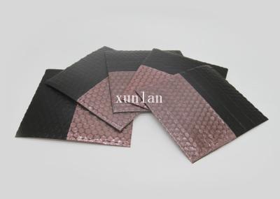 Envelopes acolchoados pretos compostos do filme do PE do resíduo metálico com bolhas de ar para dentro