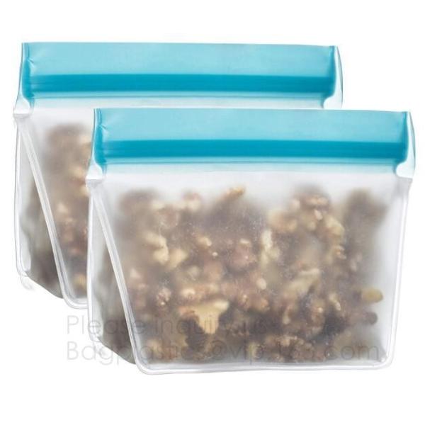Reusable Silicone Food Storage Bag Washable Silicone Fresh Bag for Fruits Vegetables Meat Preservation bagplastics bagea