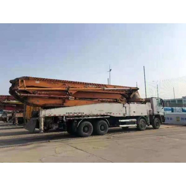 Second Hand Pump Truck Mixer Building Zoomlion 52m Concrete Pump Semi-Dry Shotcrete Type