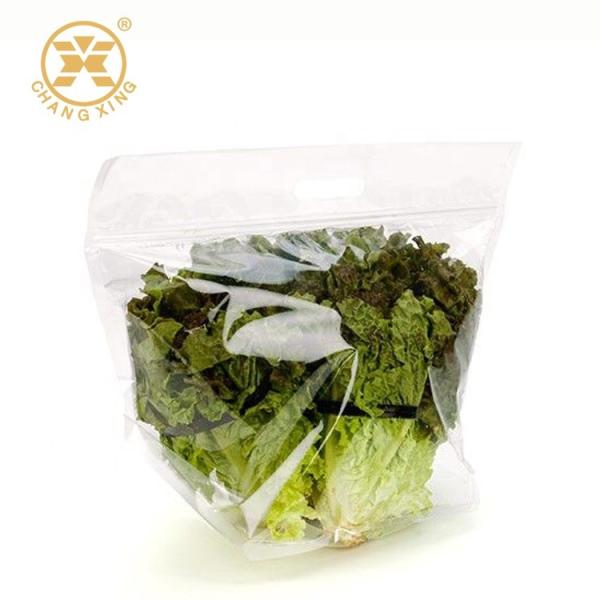 50 mícrons de embalagem vegetal transparente ensacam o empacotamento biodegradável da alface