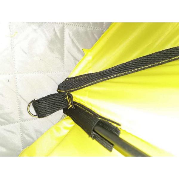 235*235*200MM Наружное рыболовное убежище ПУ покрытое 200D полиэстером Оксфордской стекловолокнистой двуцветной кемпинговой палаткой