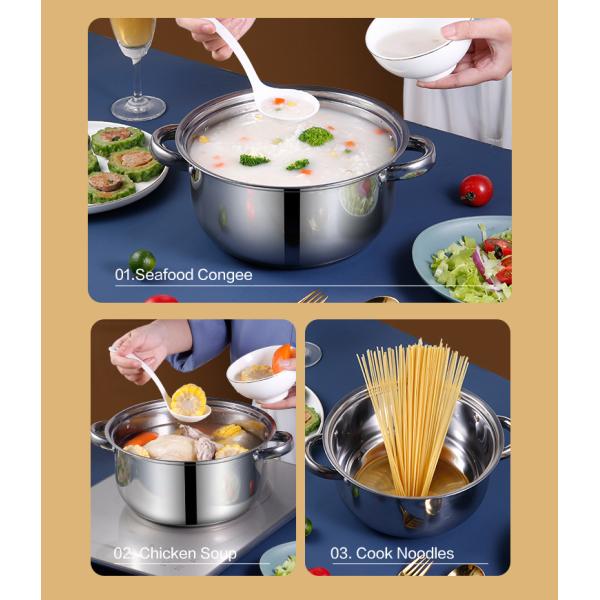 Cookware нержавеющей стали установил изделия кухни 10 частей варя набор бака