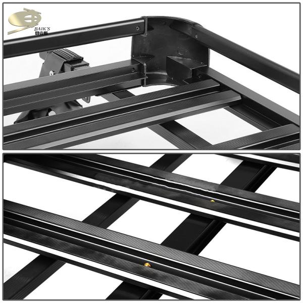 Thickened Aluminum Alloy Car Roof Rack Double Layer Luggage Frame Basket
