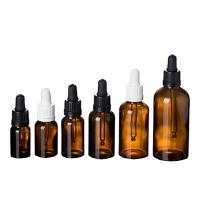 Botellas de cristal vacías del dropper, 5ml - frascos de cristal ambarinos 100ml con el dropper