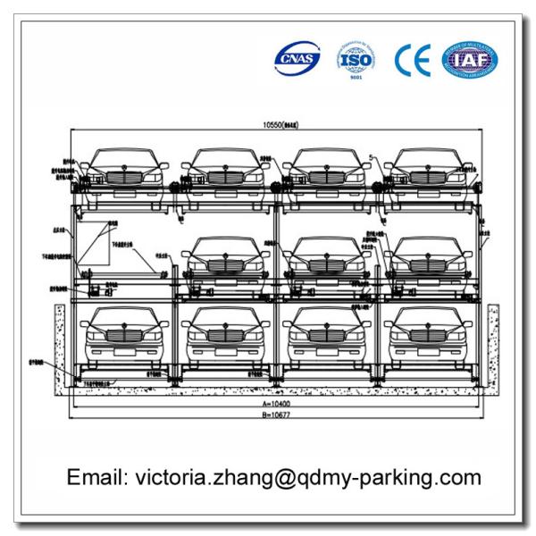 -1+2 (3 Floors) Pit Design Puzzle Parking System Smart Card Parking Equipment
