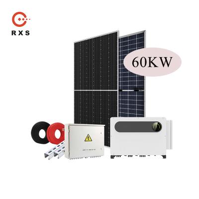 Armazenamento de energia solar completo no sistema solar híbrido 60KW 100KW 1MW da grade