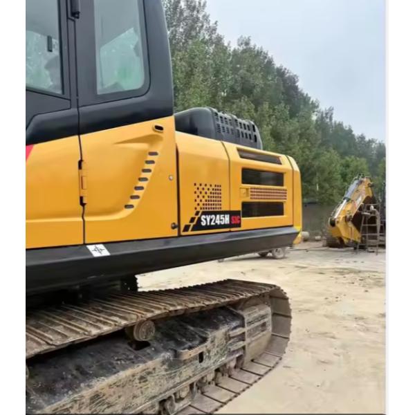 2nd Hand Sany SY245H Excavator 24 Ton Used Construction Digger 147 KW 2100 Rpm