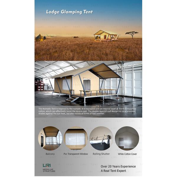 4.5m Span Luxury Glamping Tents Outdoor Desert Mongolian Nomad Safari Lodge