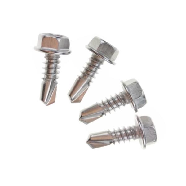 Metal Sheet Hex Washer Head , Self Drilling Screw Hex Washer Head Mini Size