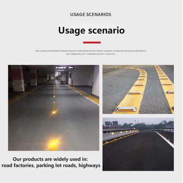 Литой алюминий все алюминиевые дорожные знаки выступающие дорожные знаки отражающий профиль знак пластиковый шип солнечный шип