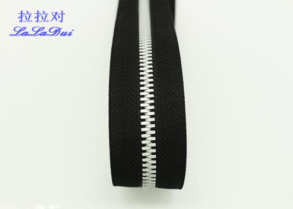 Silver / Gold Teeth Open End 22 Inch Metal Separating Zipper For Dress / Causal Wear