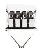 Pesador linear principal 304SS 2/4 automático para la máquina de Bean Rice Weighing Scale Packing del grano