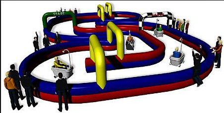 Bathtub Race set , Inflatable race track