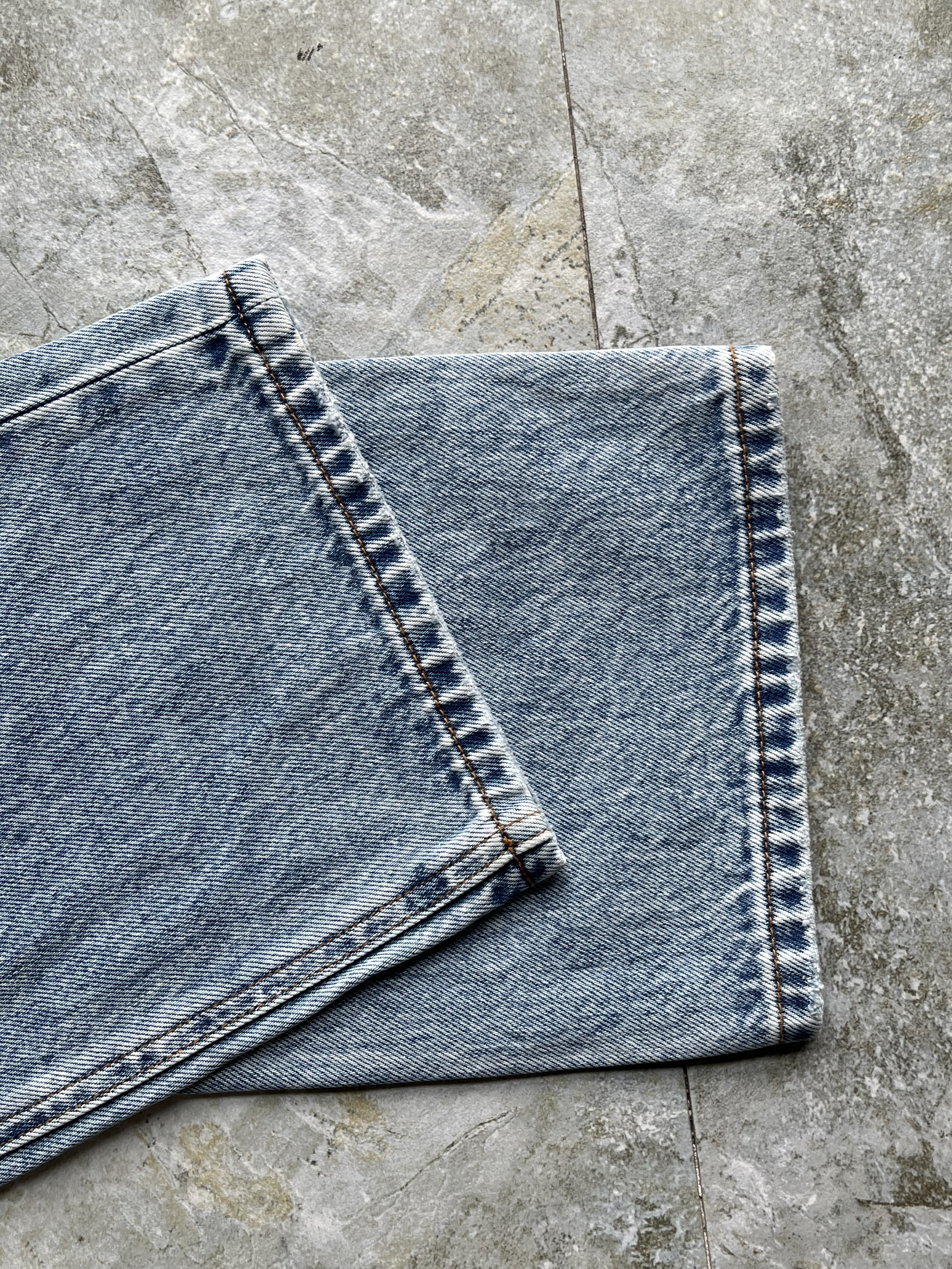 Gradient Faded Mid Waist Wide Leg Jeans Reinforced Stitch Wide Leg Mid Waist Jeans Pre Shrunk
