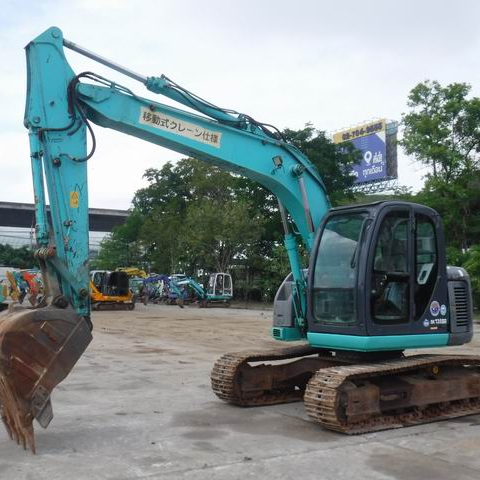 Customized Kobelco Excavator 13 Ton Mitsubishi Engine 0.5m Bucket 1500 Working Hours