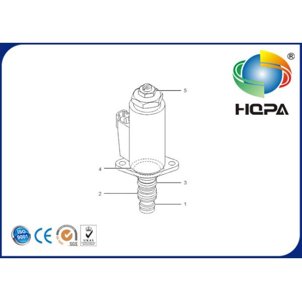 Válvula electromagnética giratoria E320B 1119916 111-9916 del excavador de la pompa hydráulica