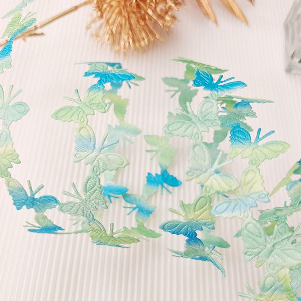 2cm*25y cinta de mariposa ultrasónica para embalaje de regalos y accesorios de ropa