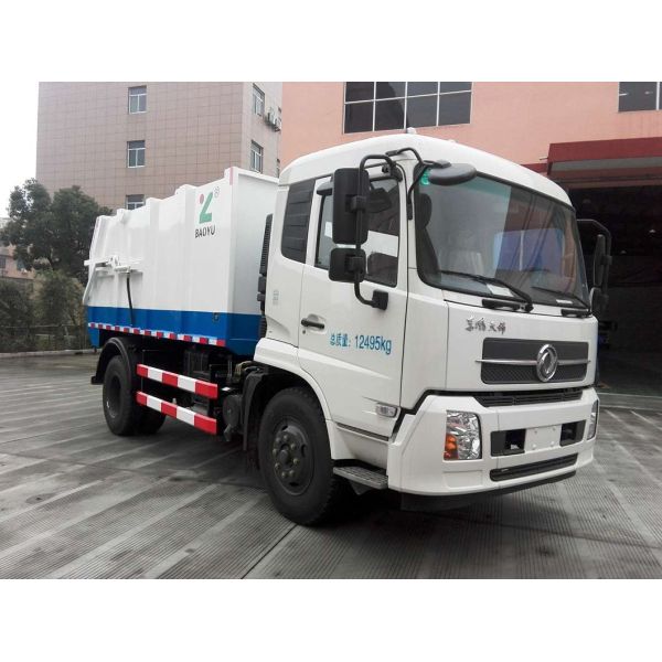 Docking Garbage Truck Efficient Municipal Waste Collection Vehicle