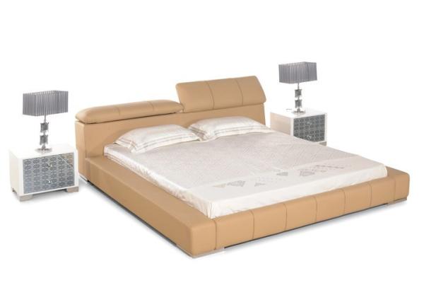bedroom furniture, modern leather bed G009