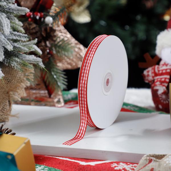 1cm*45m Chritsmas Printed Ribbon For Gift Packing And Garment Accessories