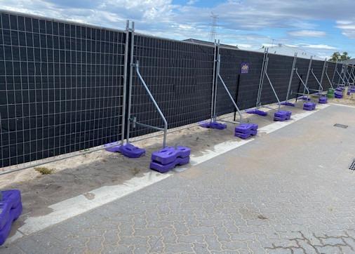 Australian Standards Hand Welded Joints Temporary Steel Fencing 1800mm Width