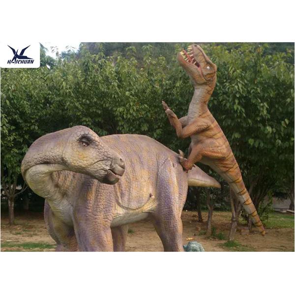 Durable Simulated Animatronic Giant Dinosaur Model Mother And Dinosaur Baby