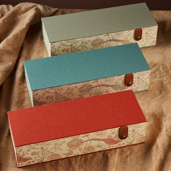 Custom Logo Tea Gift Box – Printed & Gold Foil/UV Finished Packaging For Loose Leaf Tea Sets (Vintage Floral Design Option)