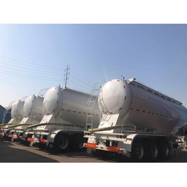 cement bulker 3 axle 12 wheel mechanical suspension bulk cement trailer for sale