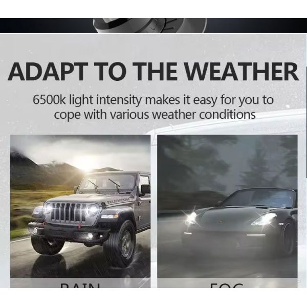 120 Watt H7 LED Headlight Bulb Universal Auto Lighting System New Alloy Brass Front Lamp 6500K 9000LM 24V YOUCHESHI 24-Month