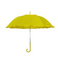 O plissado das mulheres no guarda-chuva reto do poliéster 190T da bainha