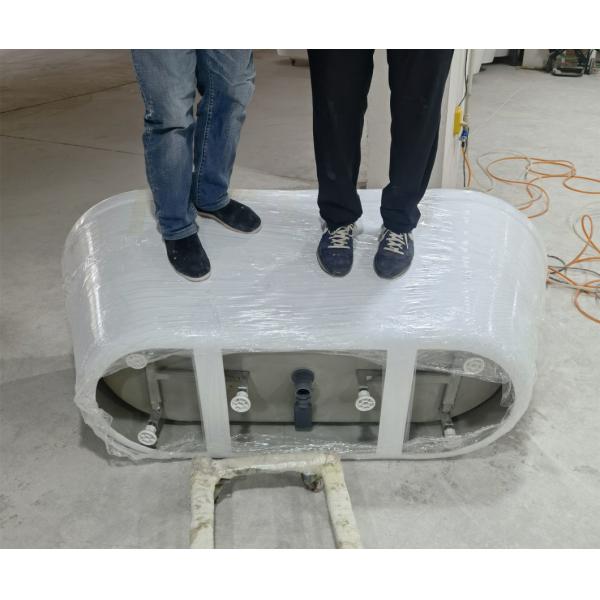 Thick Rim Border Ellipse Acrylic Freestanding Bathtubs for Fast Sales in Nigeria Market