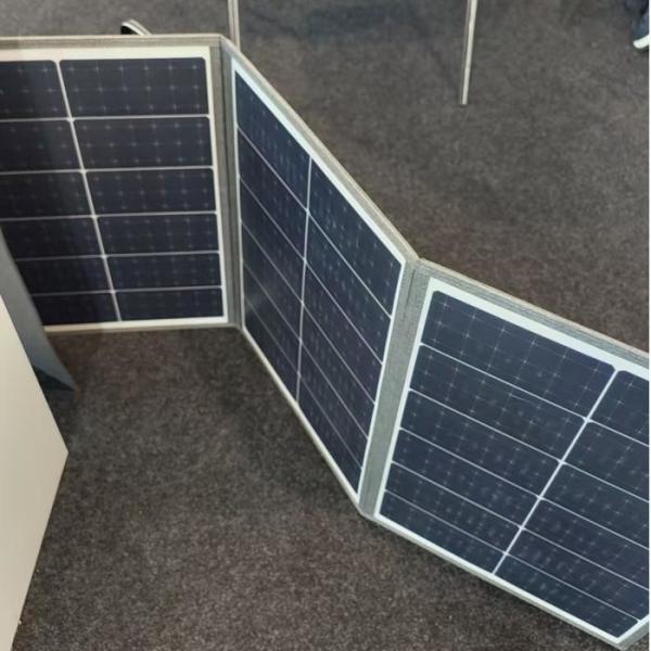 Outdoor Portable 3 Fold Solar PV Panel 105W with MC4 Connector Mono Cells for Distributors and OEM Orders