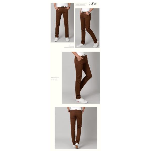 Pants length Trousers Fashion Style Stretch Fit Cotton Mid Waist Trousers For Man